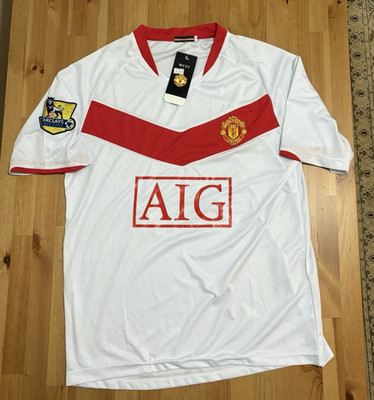 NWT Manchester United 2009-2010 AIG Away Barclays Premier League Soccer Jersey. 