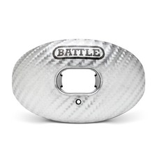 Battle Sports Carbon Oxygen Football Mouthguard - with a One Size, Silver