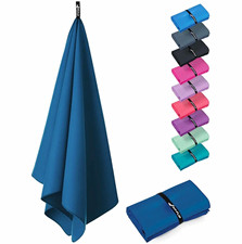 Navy Microfibre quick dry Towel  1pc