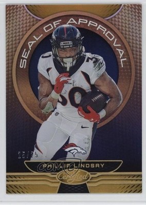 2019 Certified Seal of Approval Mirror Gold 25/25 Phillip Lindsay #SA-PL 0d9o