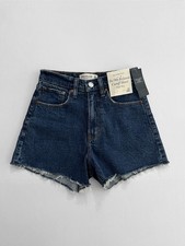NWT Abercrombie  Fitch The 90s Relaxed Cutoff Short High Rise Denim Size 23