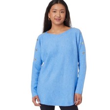 Lilly Pulitzer - Arna Heathered Abaco Blue Sweater Sz L