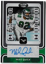 2024 Panini Leaf Certified Mirror Signatures Auto /10 Mike Quick Eagles