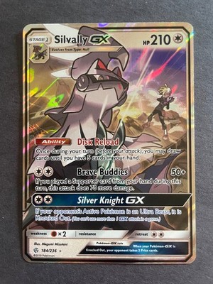 Silvally GX - 184/236 - Pokemon Cosmic Eclipse Sun & Moon Ultra Rare Card- NM
