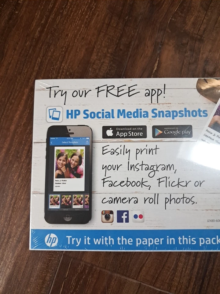 GENUINE HP Social Media Snapshots 4”x6” Photo Paper 50 Each NEW SEALED! - Image 2 of 4
