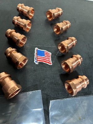20 - PROPRESS NIBCO COPPER PRESS 1/2'' FEMALE ADAPTERS VIEGA  MADE IN USA  