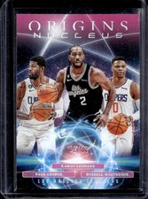 2023-24 Origins Russell Westbrook Kawhi Leonard Paul George Nucleus Pink #/99