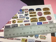 1/10 RC CLEAR Glossy💦DECALS FULL 8.5x11 PAGE 150+Pc Better Than Water Slide ✂️