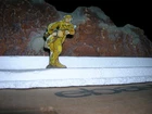 Vintage Marx Tin Litho Target Soldier Paratrooper  Tommy Gun 1930's Doughboy