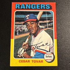 1975 TOPPS #178 CESAR TOVAR (TEXAS RANGERS) BASEBALL CARD EX