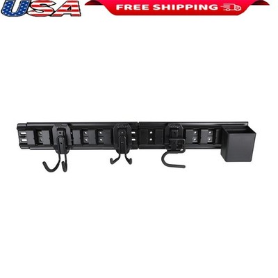 32in Wall Storage System 6 Piece Heavy Duty Organizer Set W/ Hooks & Bin New