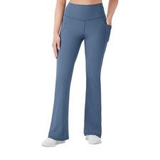 Member's Mark Women's Everyday 4 Way Stretch High Rise Flare Yoga Pant Blue XS