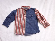 Vintage Wrangler Baby 12M Western shirt Vintage denim red white stripes