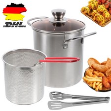 Spargeltopf Kochtopf Nudeltopf Pastatopf + Siebeinsatz Frittiertopf Spargel Topf