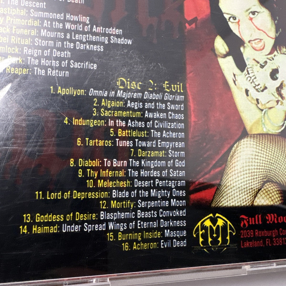 A Tribute To Hell “Satanic Rites” CD (2 Disc Set, Full Moon 