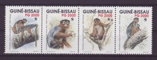 WWF Monkeys - The Red Stubby Monkey Set Complete ** MNH Guinea 1992 s036