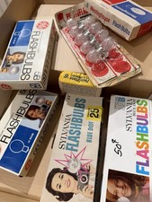 Vintage movie prop GE Westinghouse Amplex Flash Bulbs PRESS 25B 5B 5 Safety