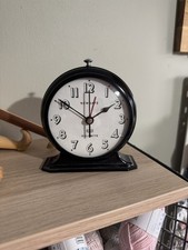 Newgate® Dolomite alarm clock in Black - Arabic Dial