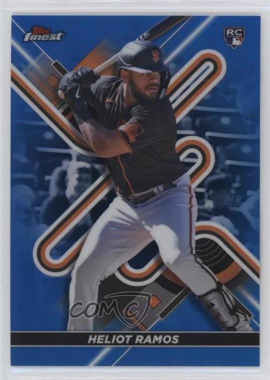 2022 Topps Finest Blue Refractor 2/150 Heliot Ramos #82 mv7