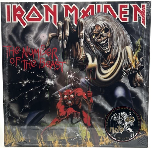 New / Sealed "IRON MAIDEN "Number of the Beast" LP 2022 40th Anniversary 180g