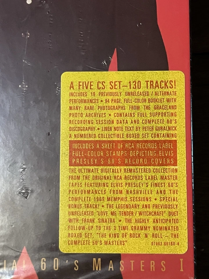 Elvis NEW 5 Cassette Box Set From Nashville To Memphis The Essential 60s Masters - Image 3 of 4
