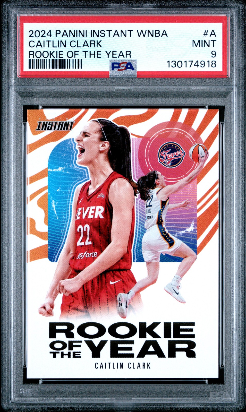 2024 PANINI INSTANT WNBA ROY #A CAITLIN CLARK PSA 9