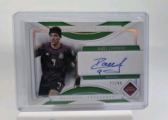 2022 National Treasures Raul Jimenez Definitive Ink On Card Auto 72/99 Mexico