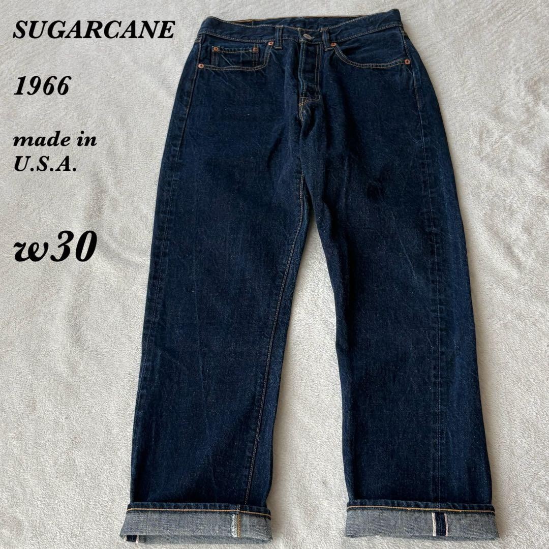 SUGAR CANE 1966 Selvedge Denim Pants Jeans Blue W30 Inseam 70.5cm