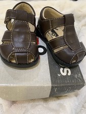 NIB See Kai Run Evan Fisherman Sandals Brown US size 3