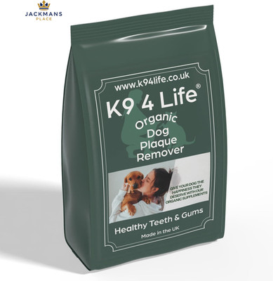 K9 4 Life Plaque Off und Zahnsteinentferner für Hunde 180 g (1er Pack), natürlich