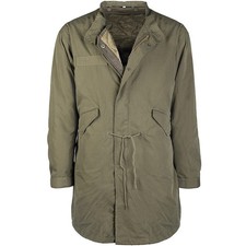 Image of MIL-TEC M65 ARMY FISHTAIL SHELL PARKA MILITARY VINTAGE MENS LINED JACKET OLIVE