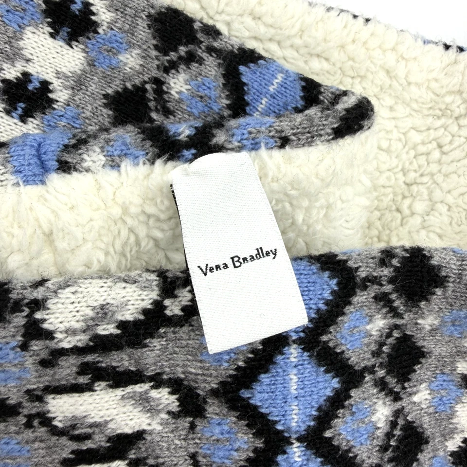 Vera Bradley Bufanda Acogedora Capucha Tejida Infinito Azul Pingüinos Felpa Vellón Foto 2 de 4