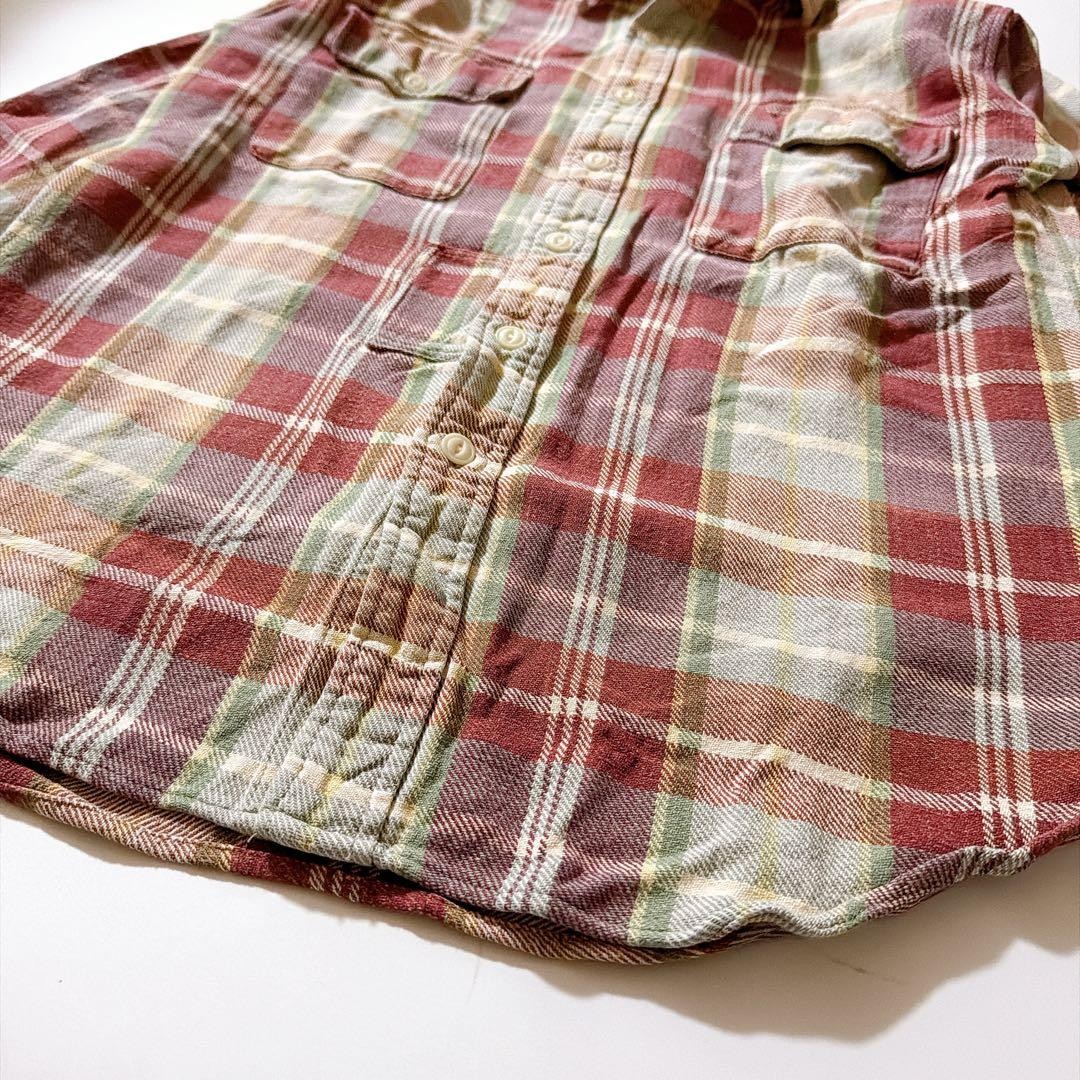 DOUBLE RL RRL Check Patchwork Cotton Flannel Shir… - image 3