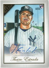 Thairo Estrada 2019 Topps Gallery Rookie Autograph Card #146 AUTO. rookie card picture