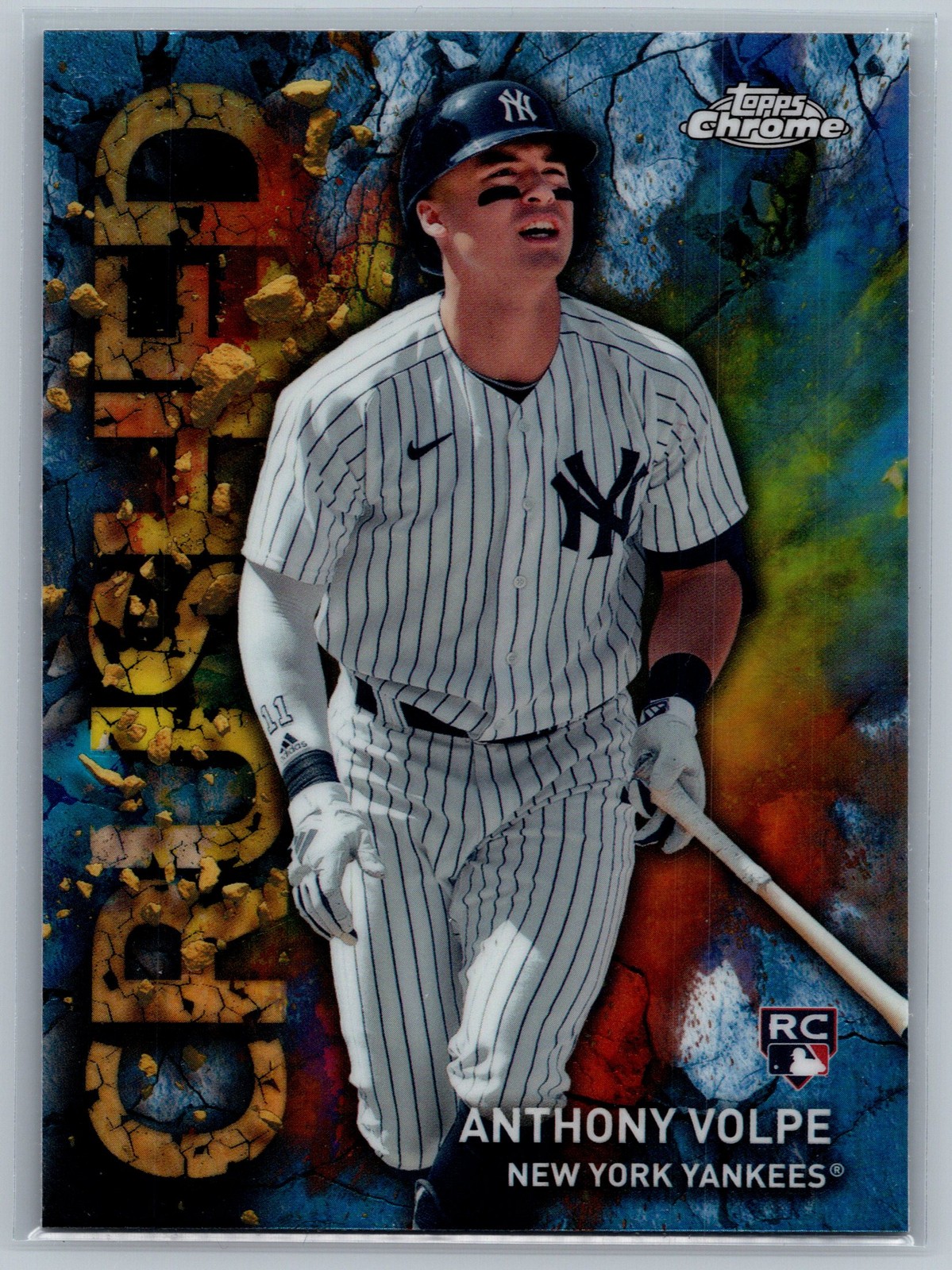 Anthony Volpe 2023 Topps Chrome Update Crushed #C-7 New York Yankees