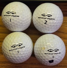 SNAKE EYES SOFT DISTANCE golf balls, No Logos, Qty 4