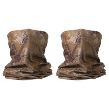 2pcs Summer Cooling Neck Gaiter Sun Protection Face Mask, Camo Khaki-blue