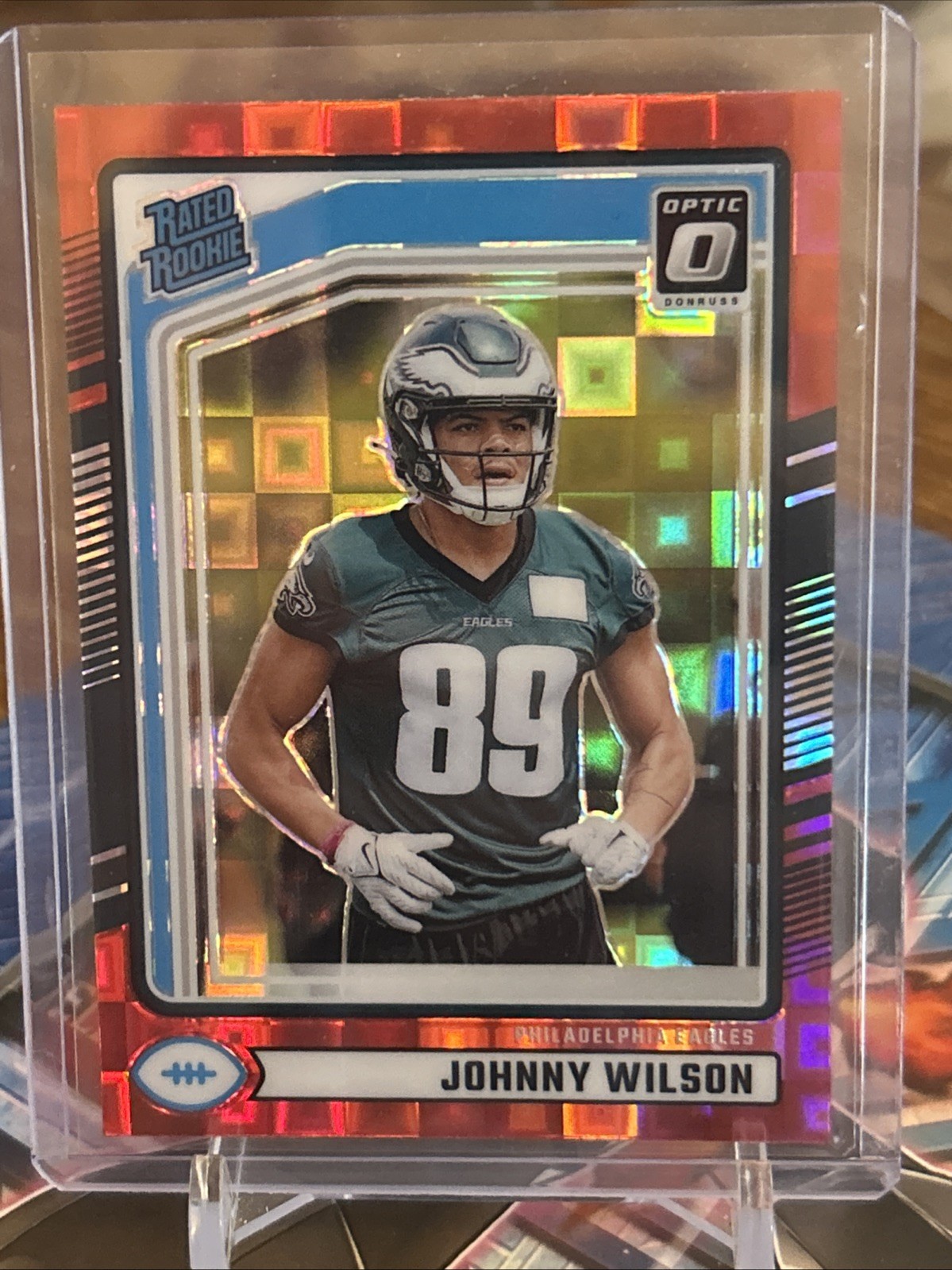 Johnny Wilson Panini Donruss #307 Preview Red Pandora Optic