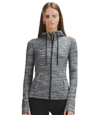 Lululemon Hooded Define Jacket Women s 4 Nulu Gray Black Heathered LW4BF8S