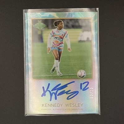 Kennedy Wesley 2024 Parkside NWSL Pacific Signatures Rookie Auto 03/10 Blue