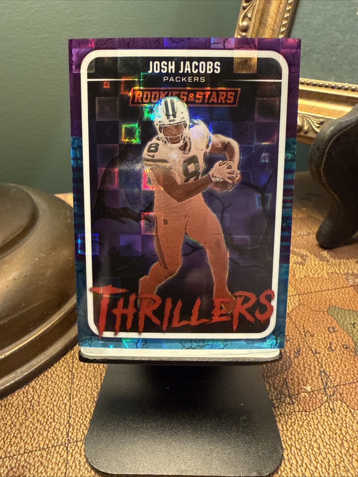2025 Panini Rookies & Stars - Thrillers Josh Jacobs #6 Pandora /210