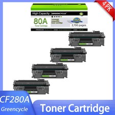 4pk 80A Toner Cartridge for HP CF280A LaserJet Pro 400 M401dn M401dw
