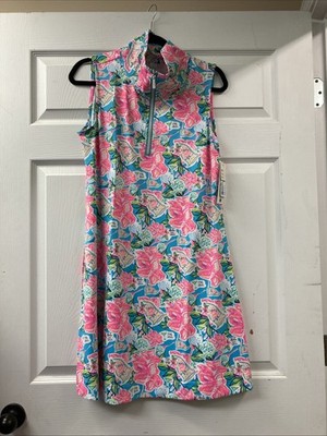 Lulu B XL Sleeveless Quarter Zip Golf Dress Upf50