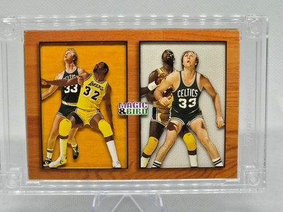  Magic Johnson Larry Bird Jersey Fusion PRO FUSION GAMEWORN patch /50  
