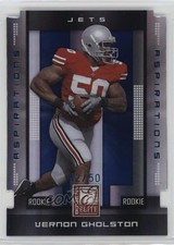 2008 Donruss Elite Rookie Aspirations Die-Cut 42/50 Vernon Gholston #181 9ty