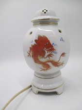 Rauchverzehrer mit Drachenmotiv, Dresdner Porzellanmanufaktur , Hofdrache rot