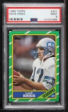 1986 Topps Dave Krieg #201 PSA 9 MINT 0nr3