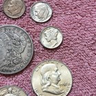 LOT OF $ 4.15  VERY FINE TO ALMOST UNCIRCULATED + 90 % SILVER  COINS.   LOT # 46 — photo 3