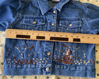 Disney World Kids Floral Embroidered Soft Denim Jacket Size Medium *pre-owned* — photo 7