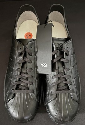 Adidas Y3 Superstar Triple Black Low Shoes Men Sz 11 New 